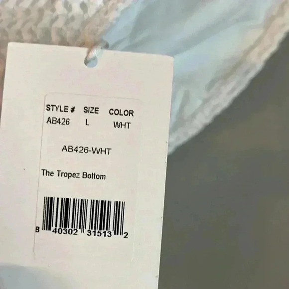 The Tropez Crochet Bikini Bottom in‎ White Size Large - Picture 6 of 6